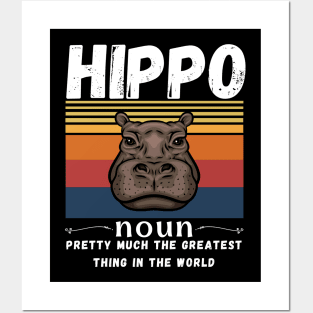 Hippo Animals Definition Posters and Art